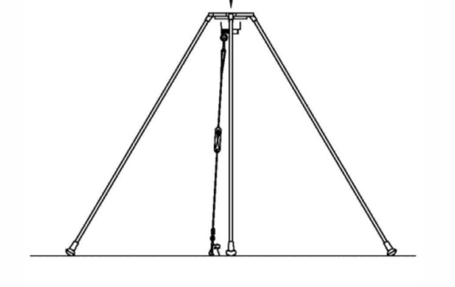 RAMI7509B engineering drawing of mast kit