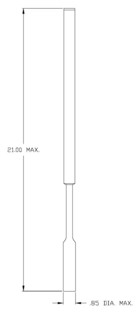 RMH1217B manpack gooseneck antenna