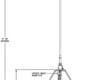 RAMI5709 tripod antenna engineering drawing