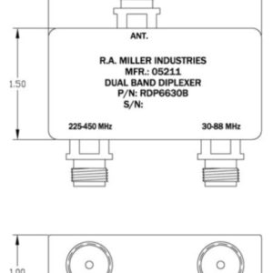 RDP6630B diplexer engineering drawing