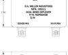RDP6640B diplexer engineering drawing